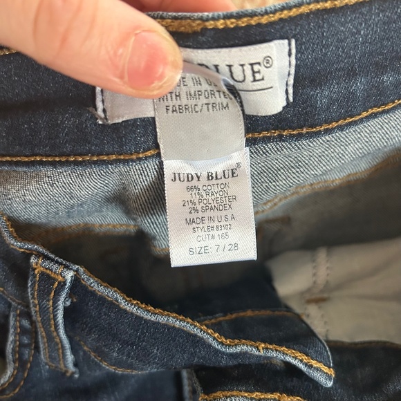 Judy Blue Medium Dark Wash Skinny Jeans Size 28 - Picture 3 of 4